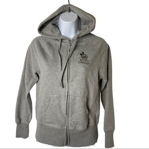 Disneyland Mickey Mouse Gray Lightweight Hoodie XS
